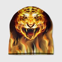 Шапка Тигр В Пламени, цвет: 3D-принт