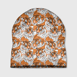 Шапка Тигры рисованный стиль, цвет: 3D-принт