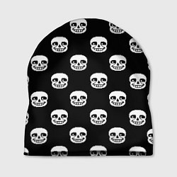 Шапка UNDERTALE SANS SKULL FACE PATTERN УЗОР