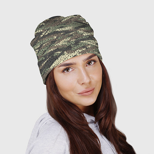 Шапка Камуфляж ЯЖЕБАТЬ / 3D-принт – фото 2