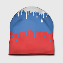Шапка Флаг России потёки, цвет: 3D-принт