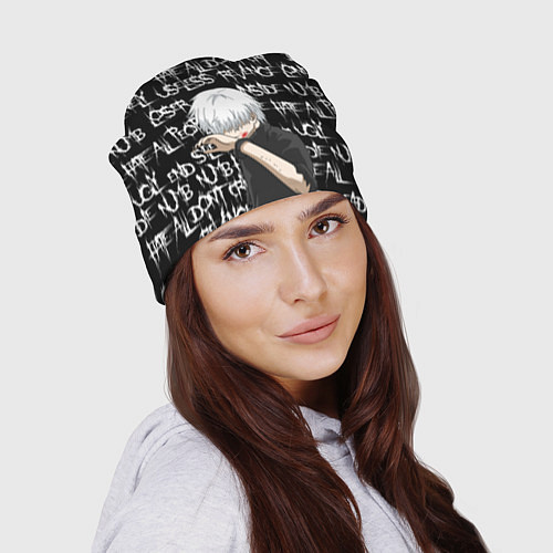 Шапка КАНЕКИ DEAD INSIDE / 3D-принт – фото 2