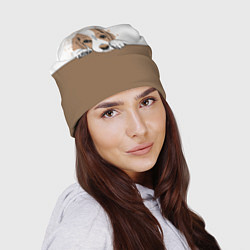 Шапка Грустный Щенок Бигля, цвет: 3D-принт — фото 2