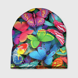 Шапка Стая бабочек Pattern, цвет: 3D-принт