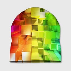 Шапка Геометрический паттерн 3D Neon, цвет: 3D-принт