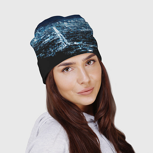 Шапка Ночной город night city / 3D-принт – фото 2