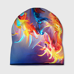 Шапка Замерзшее пламя, цвет: 3D-принт