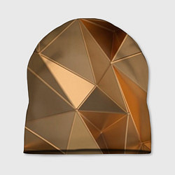 Шапка Золотые 3D треугольники