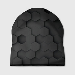 Шапка Чёрные 3D пластины black 3d plates плиты, цвет: 3D-принт