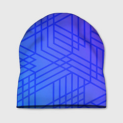Шапка Синий градиент geometry, цвет: 3D-принт