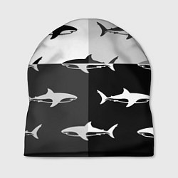 Шапка Стая акул - pattern