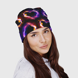 Шапка Пламенное сердце - паттерн, цвет: 3D-принт — фото 2