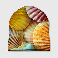 Шапка Разноцветные створки океанских раковин, цвет: 3D-принт