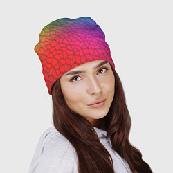 Шапка Разноцветное витражное стекло, цвет: 3D-принт — фото 2