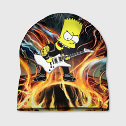 Шапка Барт Симпсон - соло на гитаре, цвет: 3D-принт