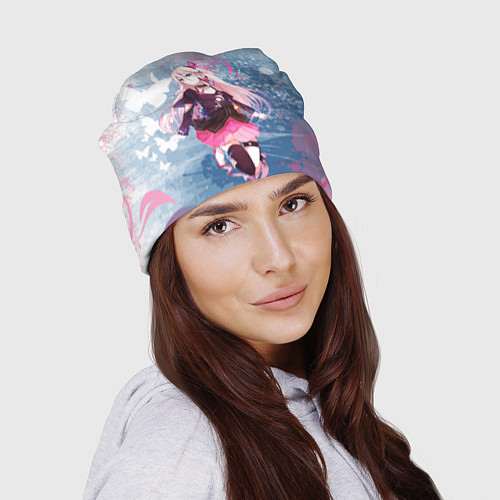Шапка Девушка аниме с бабочками / 3D-принт – фото 2