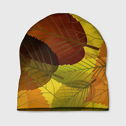 Шапка Осенние крупные листья, цвет: 3D-принт