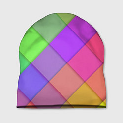 Шапка Геометрический узор из квадратов, цвет: 3D-принт