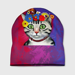 Шапка Кошка Фриды Кало из нейросети, цвет: 3D-принт