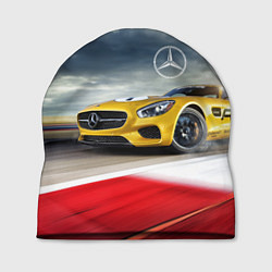 Шапка Mercedes AMG V8 Biturbo на трассе, цвет: 3D-принт