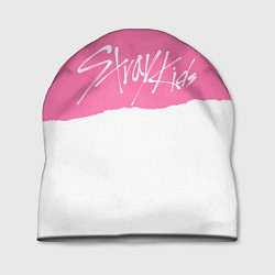 Шапка Stray Kids pink and white, цвет: 3D-принт
