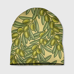 Шапка Винтажные ветви оливок, цвет: 3D-принт