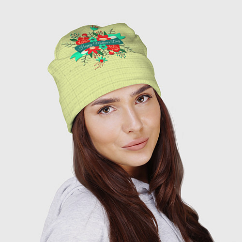 Шапка Happy Mothers Day - букет / 3D-принт – фото 2