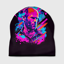 Шапка Jason Statham - pop art, цвет: 3D-принт