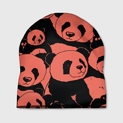 Шапка С красными пандами
