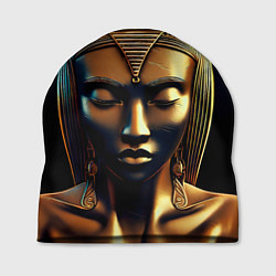 Шапка Нейросеть - золотая статуя египетской царицы