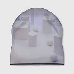 Шапка Светлые геометрические шары и кубы, цвет: 3D-принт