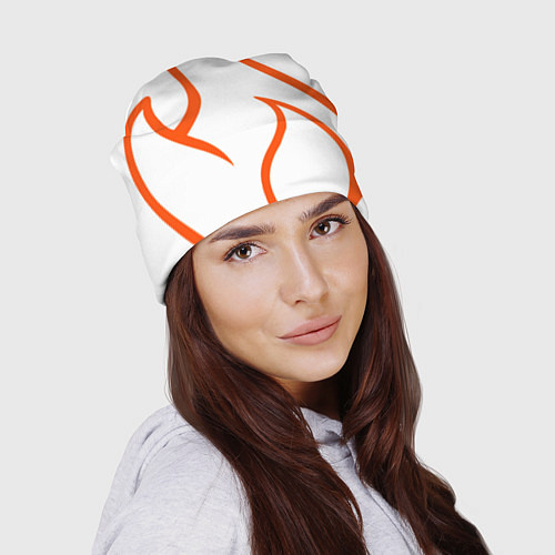 Шапка Огненные красные полосы / 3D-принт – фото 2