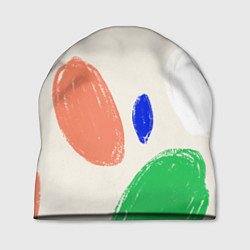 Шапка Разноцветные пятна, цвет: 3D-принт