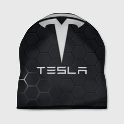 Шапка Tesla логотип - матовое стекло