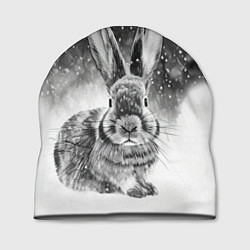 Шапка Кролик на снегу, цвет: 3D-принт