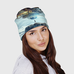 Шапка Космический корабль и девушка, цвет: 3D-принт — фото 2