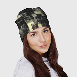 Шапка Жёлтый абстракт, цвет: 3D-принт — фото 2