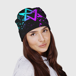 Шапка Astro neon emblem, цвет: 3D-принт — фото 2