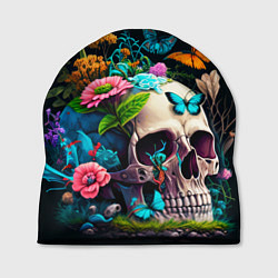 Шапка Цветочный череп, цвет: 3D-принт