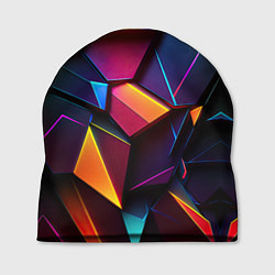 Шапка Неоновые абстрактные плиты, цвет: 3D-принт