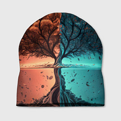Шапка Таинственное дерево в озере, цвет: 3D-принт