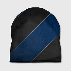 Шапка Темно-синие линии, цвет: 3D-принт