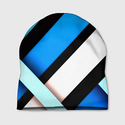 Шапка Спортивная геометрия из полос, цвет: 3D-принт