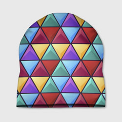 Шапка Геометрический красочный паттерн, цвет: 3D-принт