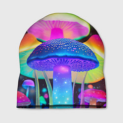 Шапка Волшебные светящиеся грибы и звезды, цвет: 3D-принт