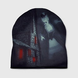 Шапка Жуткий старый дом с женщиной призраком, цвет: 3D-принт