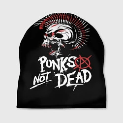 Шапка Punks not dead - анархия, цвет: 3D-принт