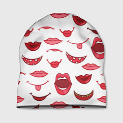 Шапка Сладкие губы, цвет: 3D-принт