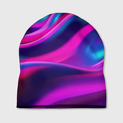 Шапка Фиолетовые неоновые волны