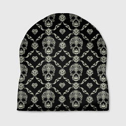 Шапка Узор с черепами Pattern with skulls